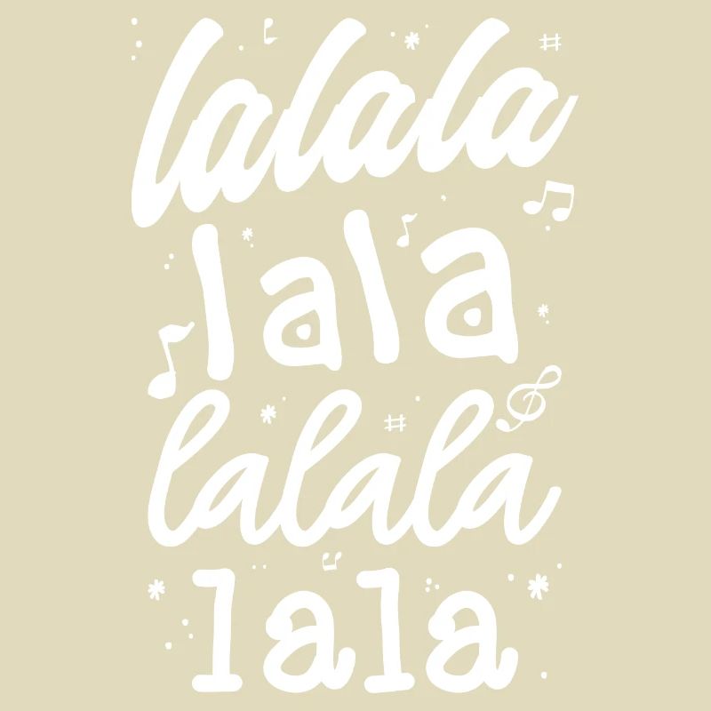 LaLa La Pattern Musical Script T-Shirt