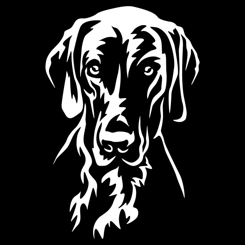 German Shorthair Head "Black Edition"