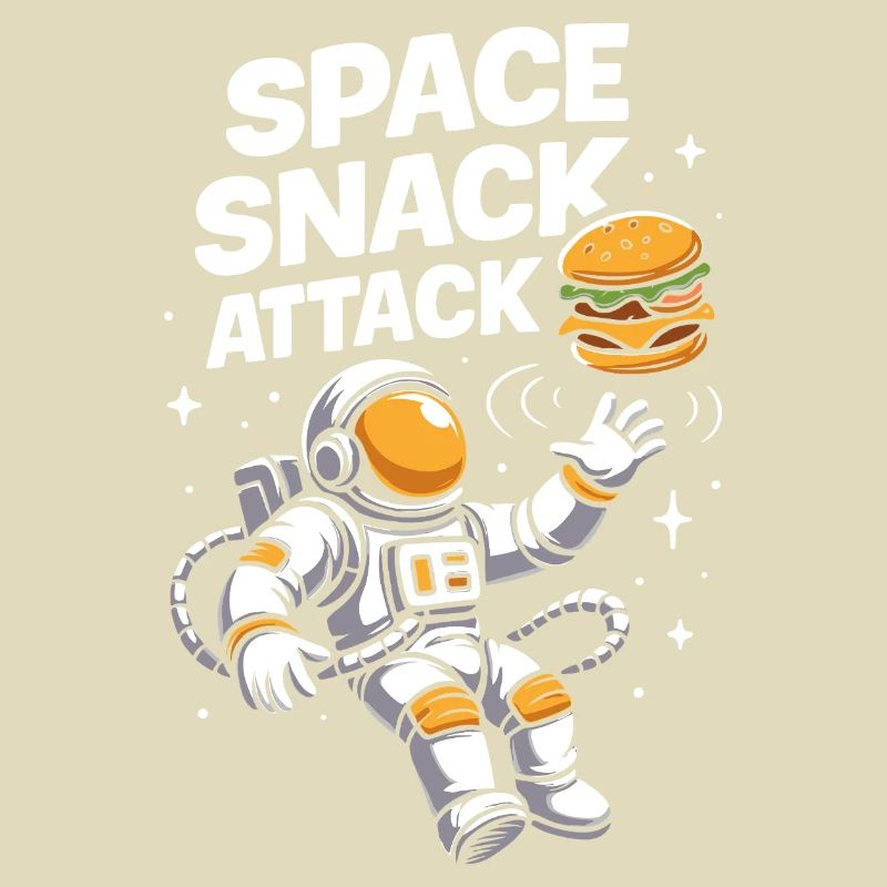 Conception spatiale du hamburger d'astronaute