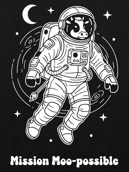 Vache Astronaute Mission Moo-possible