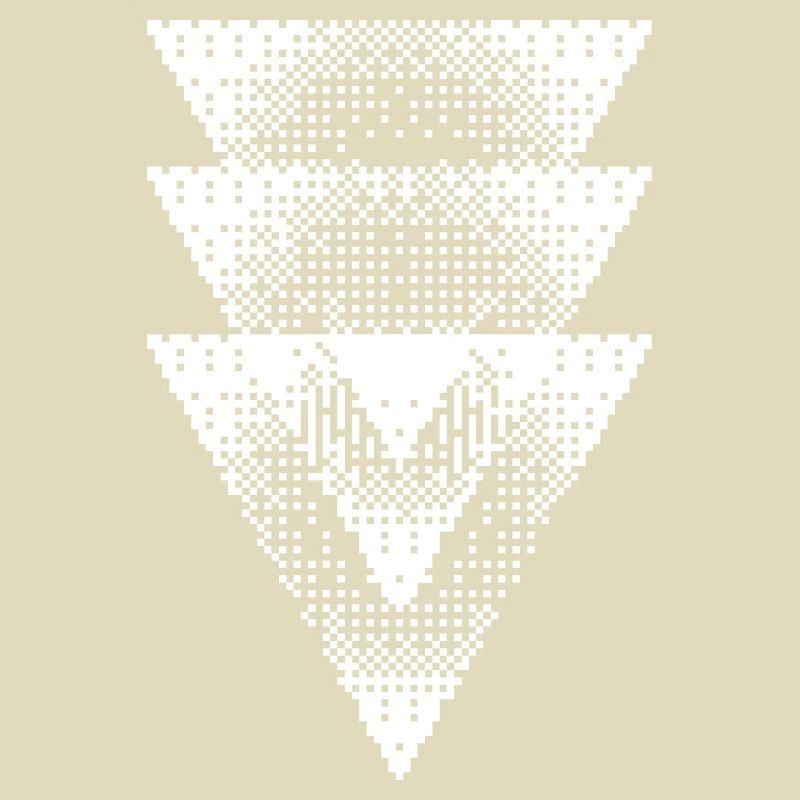 Halftone Triangle Cascade