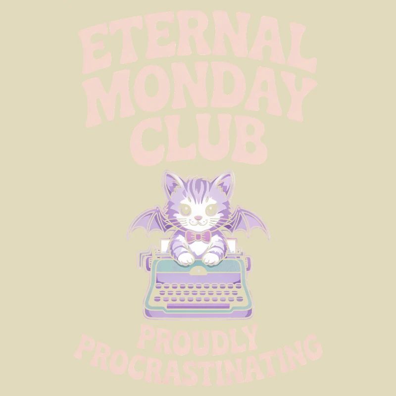 Club du Lundi Éternel Chat Procrastination