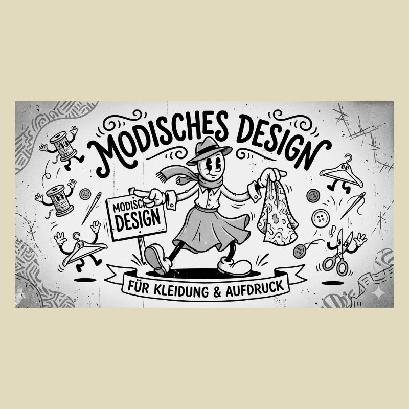 Nähkunst Modedesign Comic