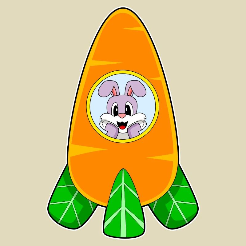 Lapin vaisseau spatial Espace