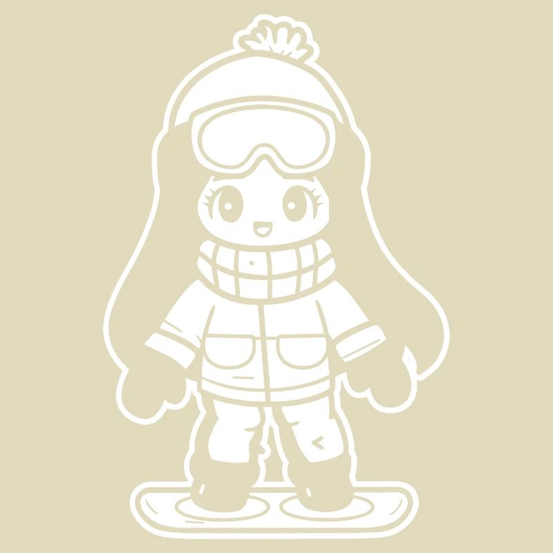 Snowboarder Mädchen