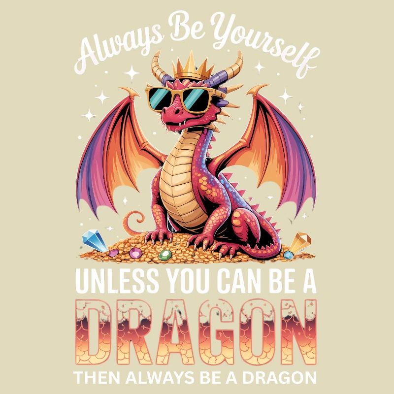 Sei immer du selbst, es sei denn, du kannst ein Drache sein