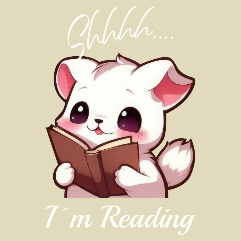 Cat with book