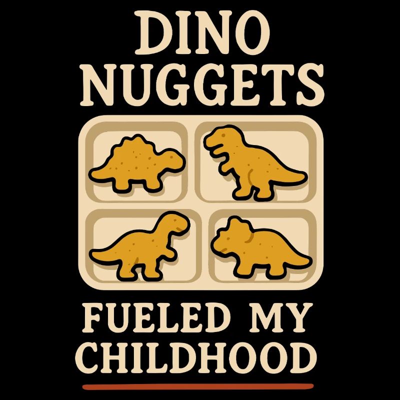 Dino Nuggets Nostalgie Lustiger Snack Dinosaurier