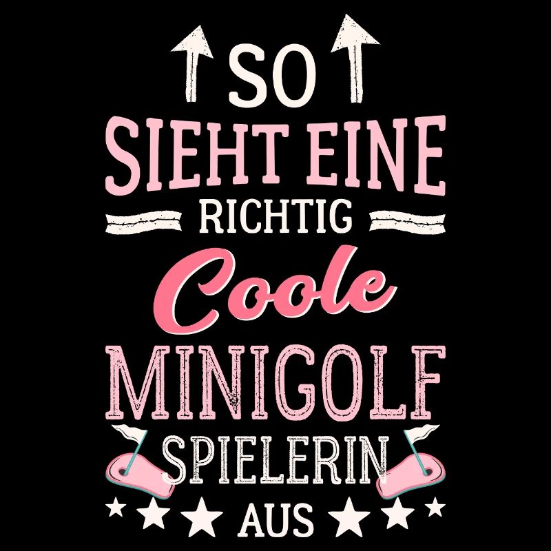 So sieht eine richtig coole Minigolfspielerin aus