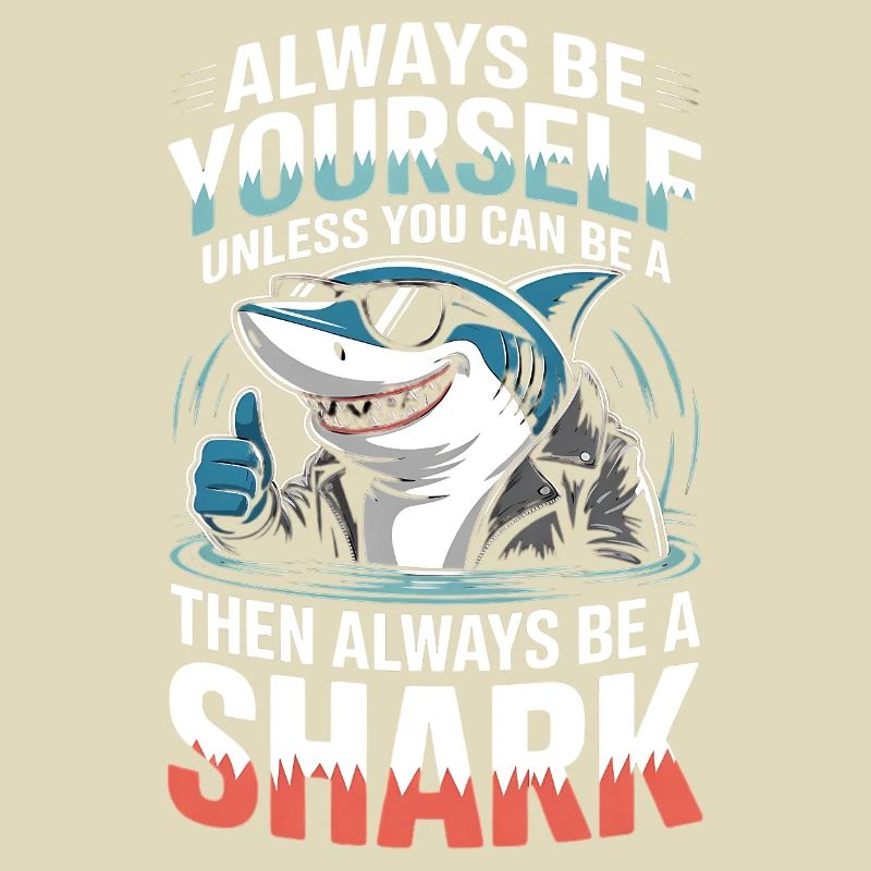 Sei immer du selbst, es sei denn, du kannst ein Hai sein
