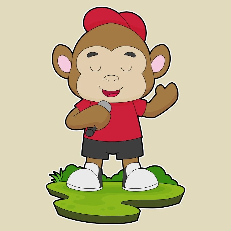 Monkey Singer Microphone