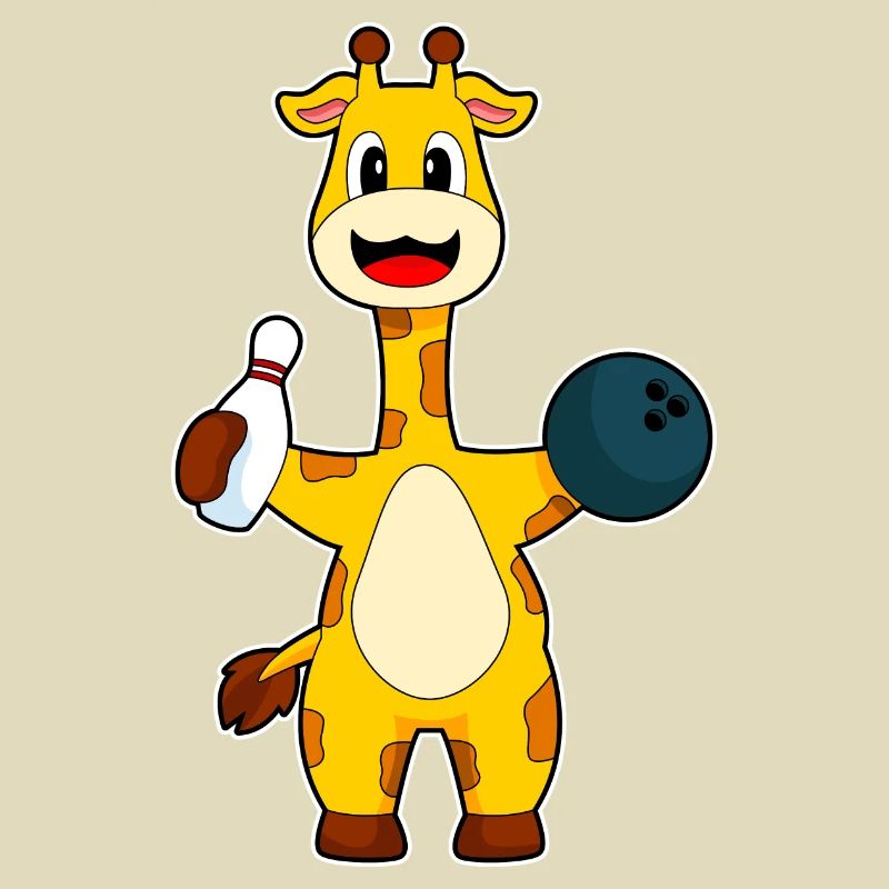 Boule de bowling girafe