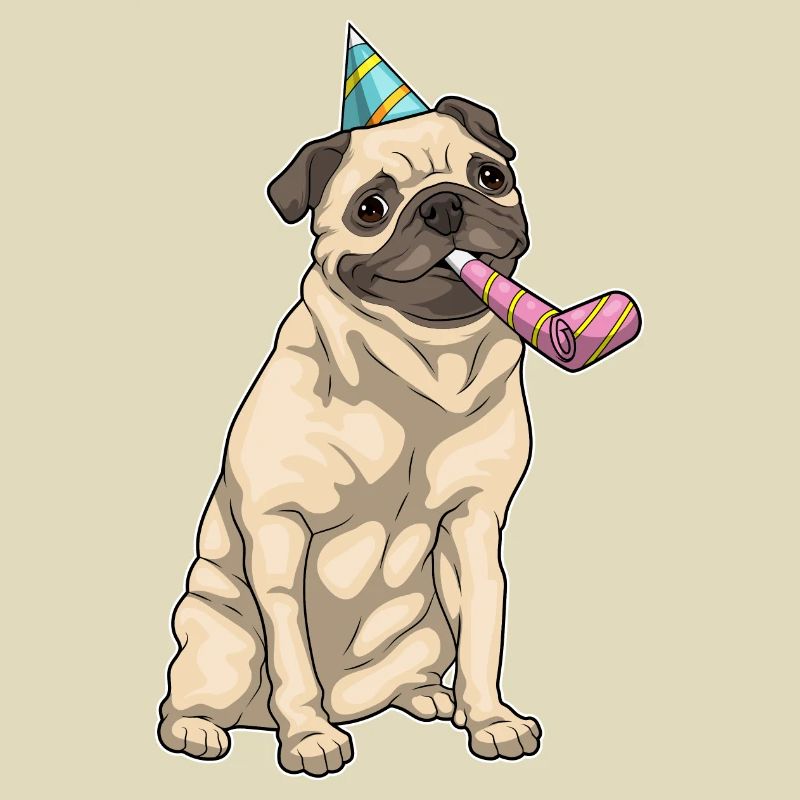 Pug Birthday Toad