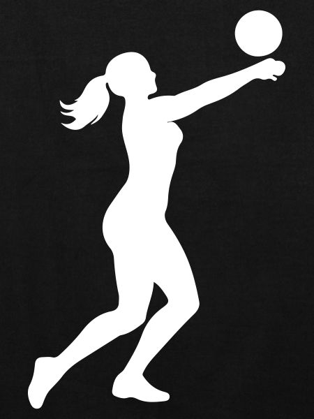 Silhouette de volley-ball