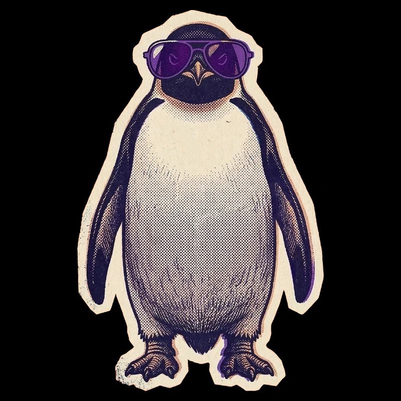 Pingouin avec lunettes de soleil