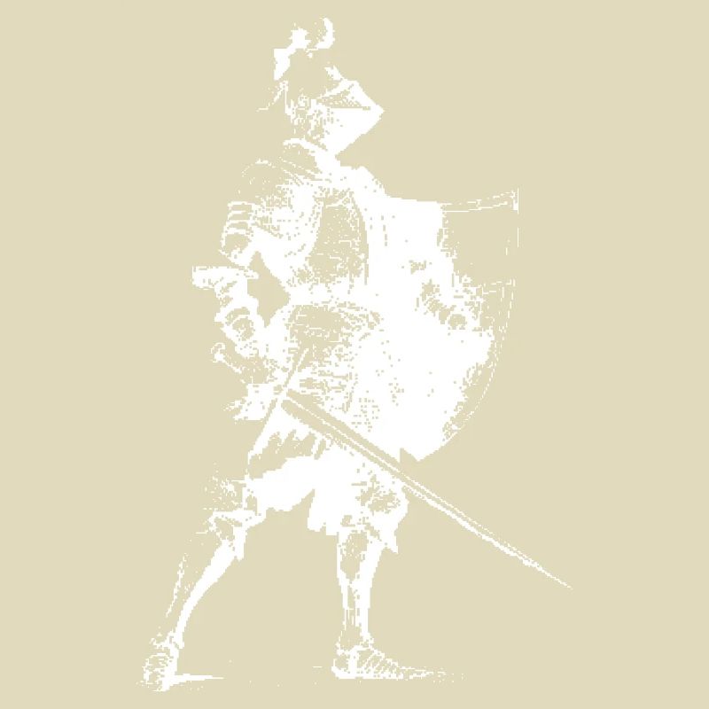 Knight Silhouette with Shield