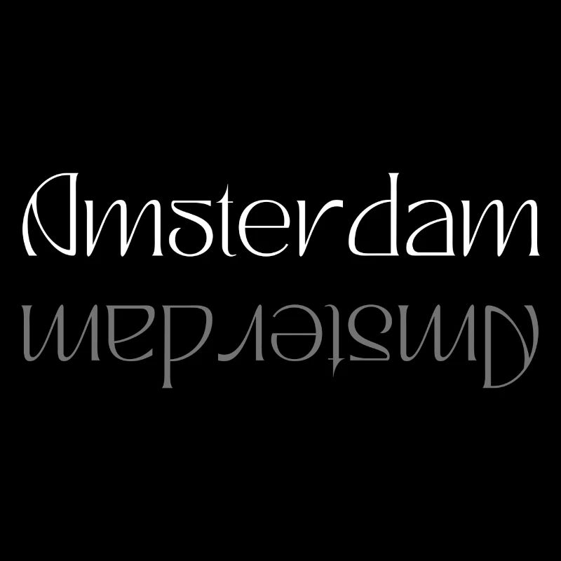 Amsterdam Wordmark Mirror