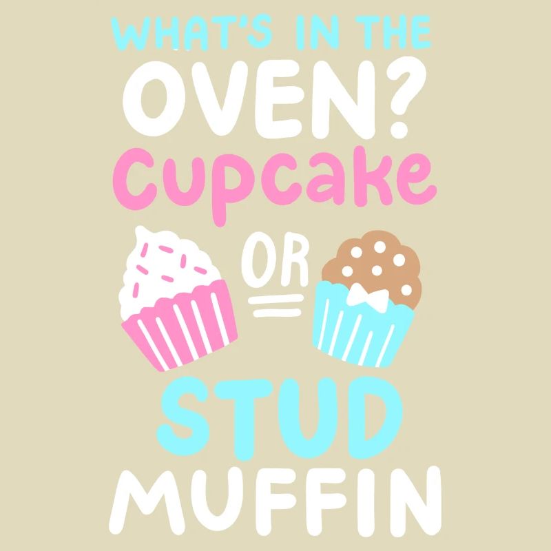 Cupcake oder Stud Muffin Gender Reveal Party
