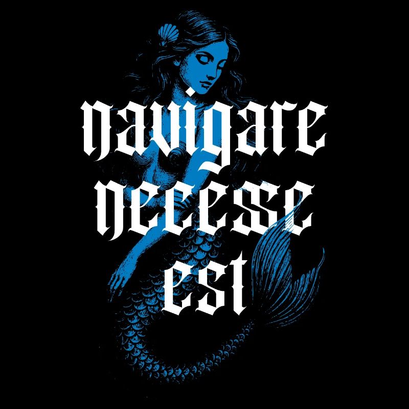 Tatouage de sirène - Typographie