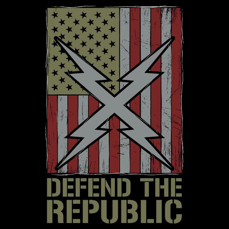 Défendre le drapeau de la République des États-Unis