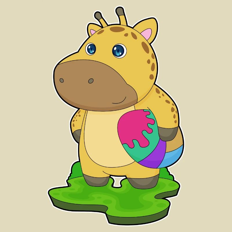 Giraffe Easter Easter Egg