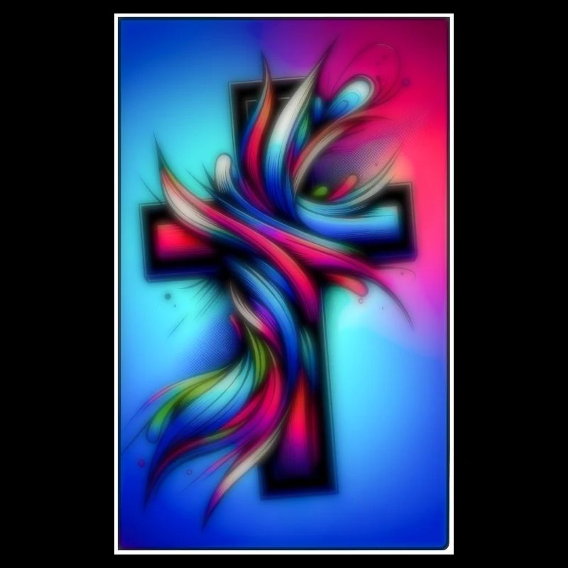 Cross colorful