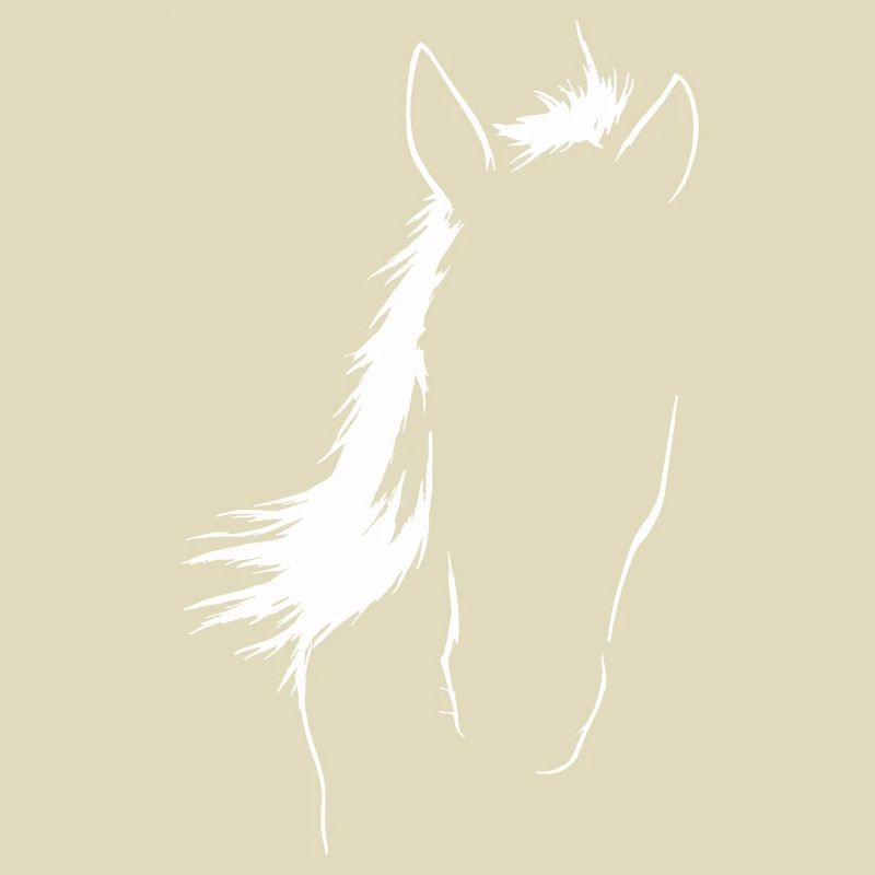 Art de la silhouette de cheval élégant