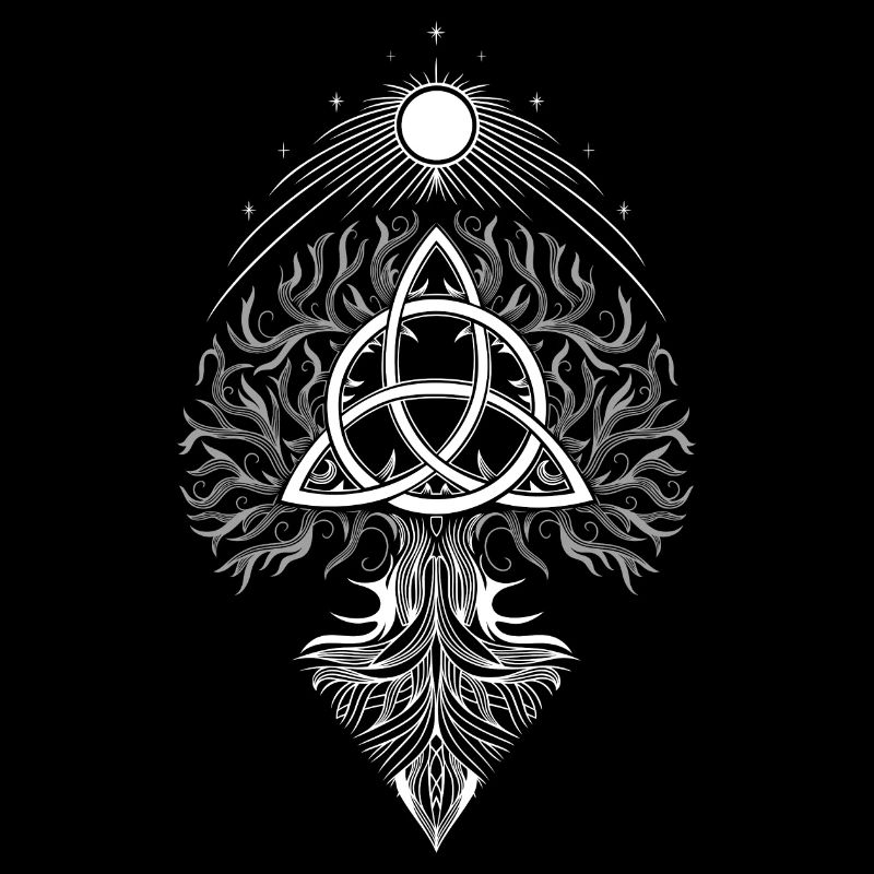 Yggdrasil Lebensbaum Triquetra