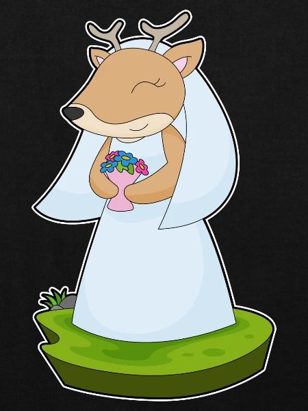 Cerf mariée Bouquet Mariage