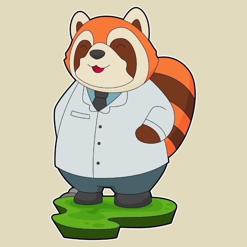 Médecin panda roux