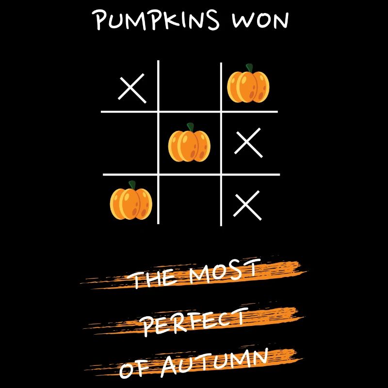Pumpkin Tic Tac Toe Design
