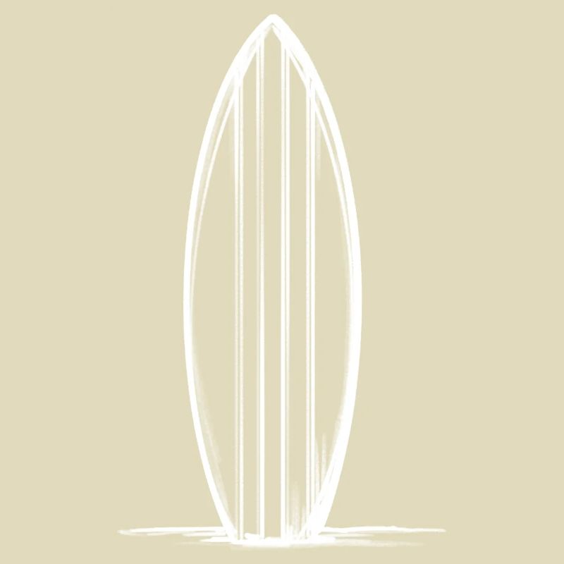 Planche de surf/planche de surf dans le sable