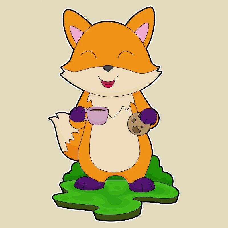 Fuchs Kaffee Cookie