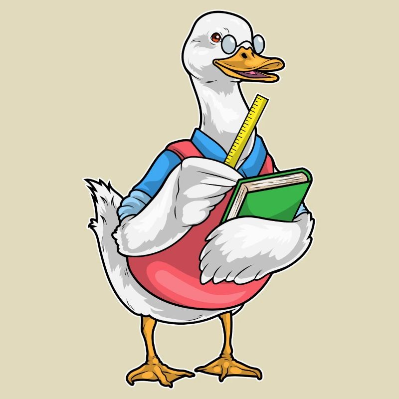 Duck Math Teacher Ruler