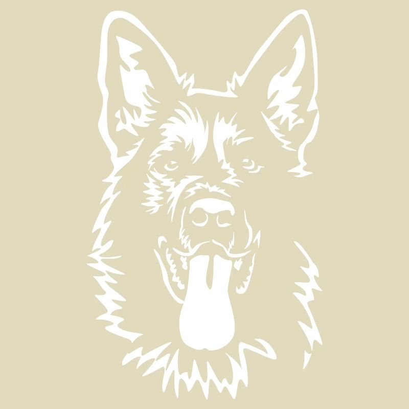 German Shepherd Head "Black Edition"