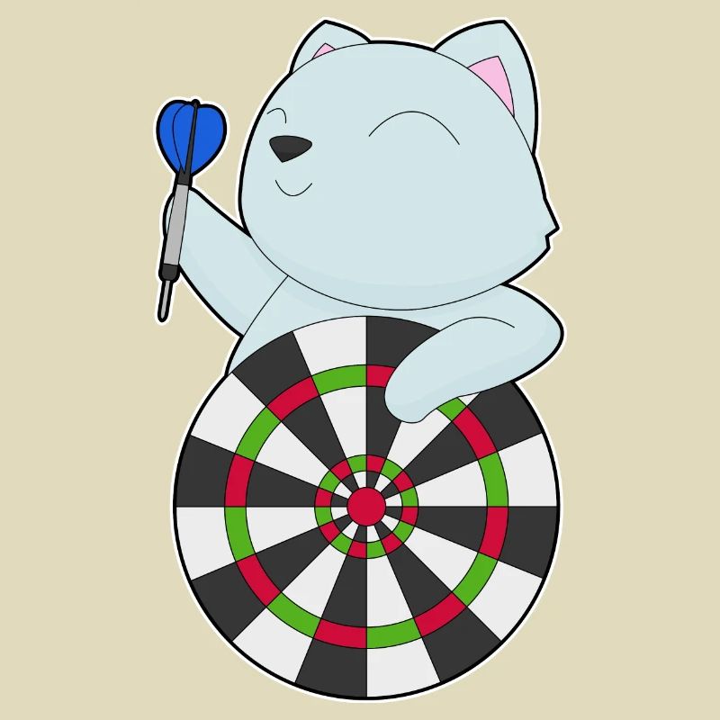Cible de fléchettes pour chat