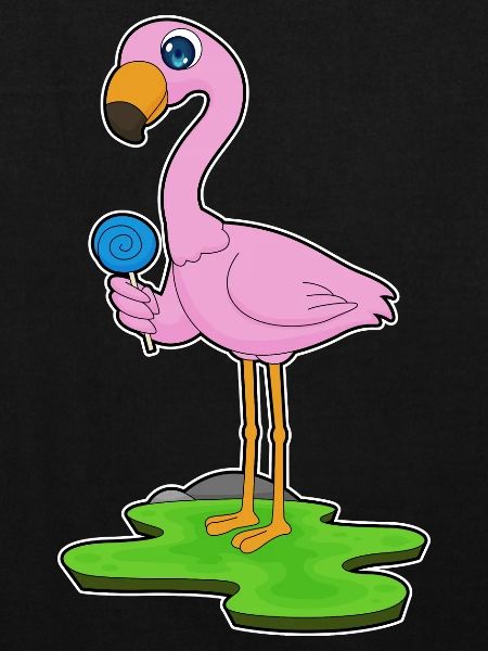 Sucette de flamant rose