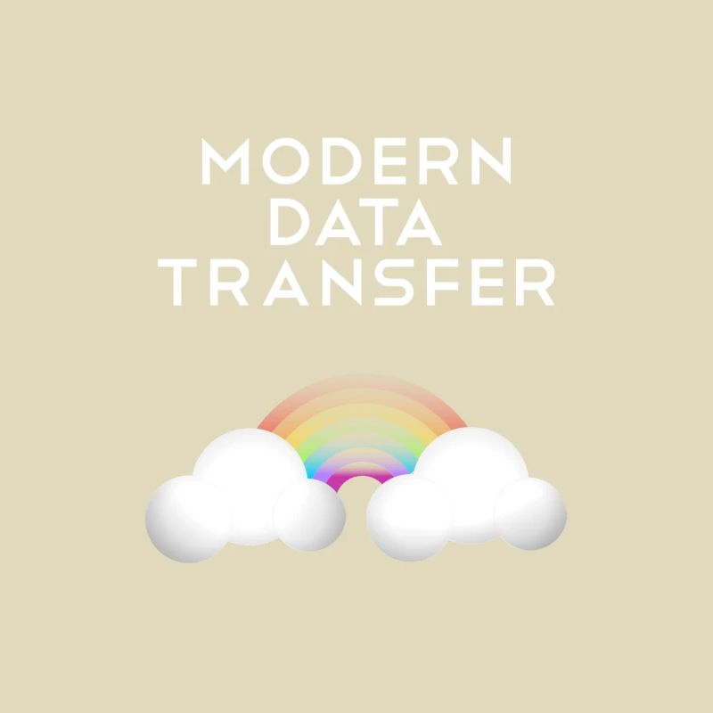 Moderne Datentransfer Wolken Informatiker Geschenk