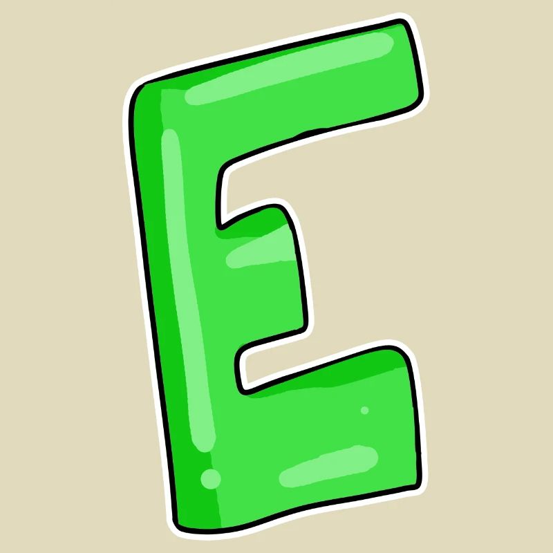 Buchstabe E Anfangsbuchstabe