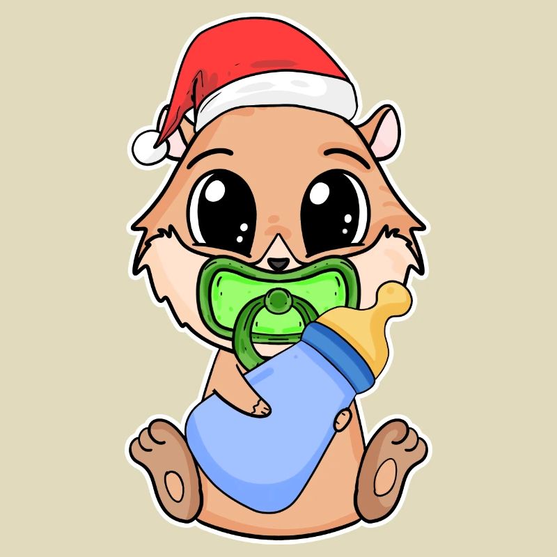 Cochon d’Inde Bébé Cochon d’Inde de Noël