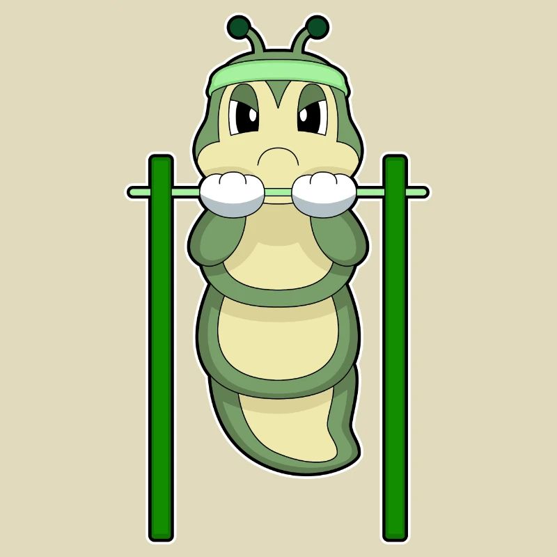 Caterpillar Bodybuilder Pull-ups Bodybuilding