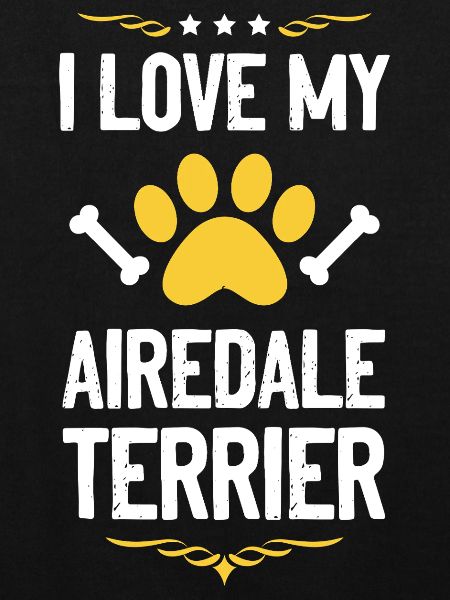 Airedale Terrier Lover Motif