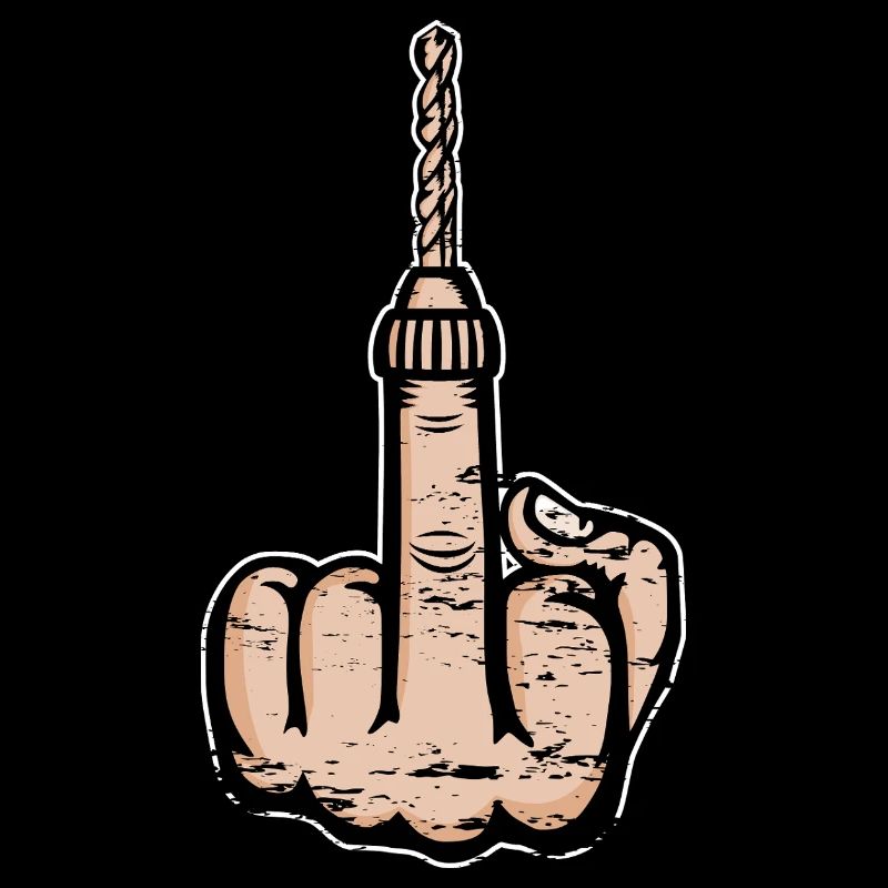 Middle Finger Stinky Finger Drill Design