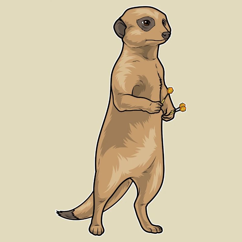 Erdmännchen Dart Dartpfeil