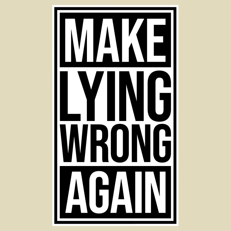 Logo de déclaration politique « Make Fooling Wrong Again »