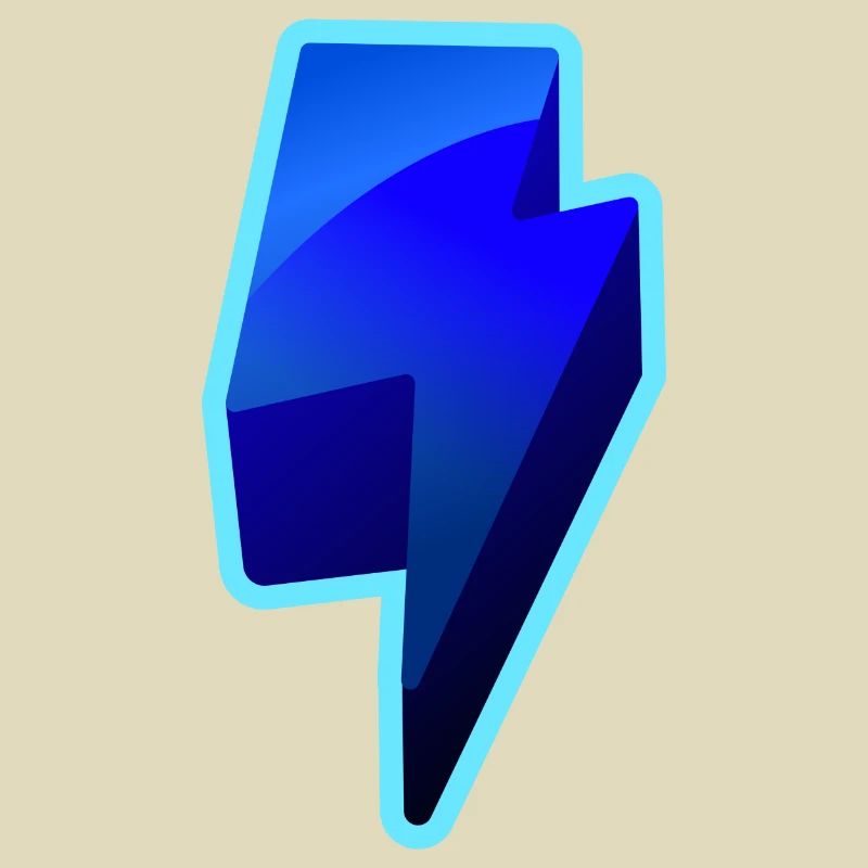 NeonBlitz Lightning Graphique Bleu