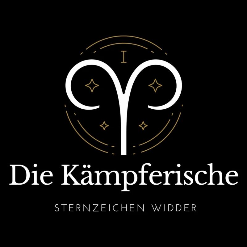 Widder Sternzeichen Logo Widder