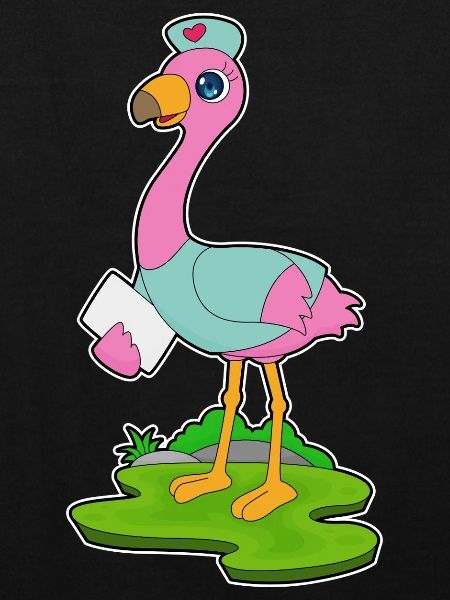 Infirmière flamant rose