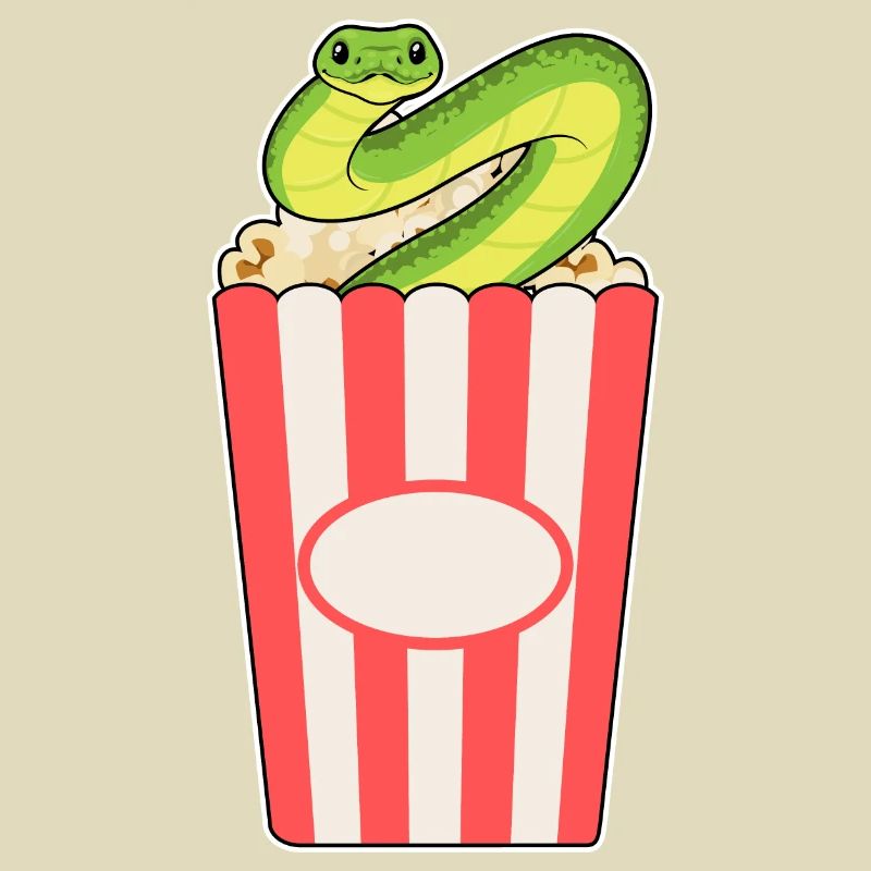 Maïs soufflé serpent