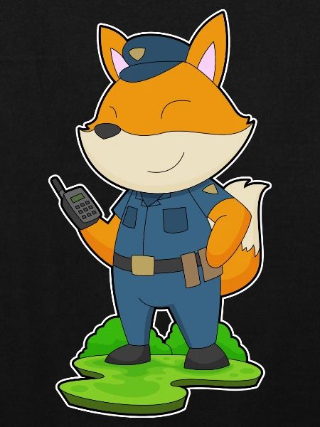 Fox Policier Microphone Police